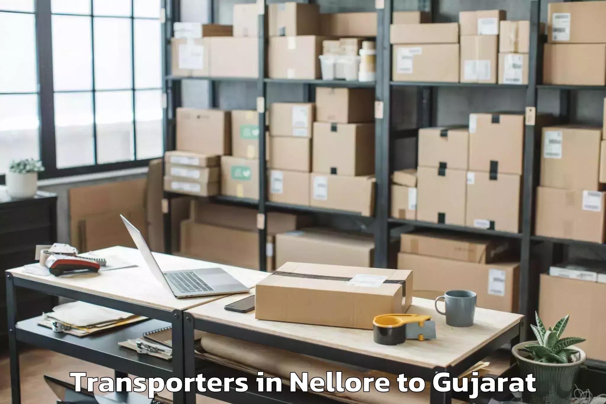 Top Nellore to Gussar Transporters Available